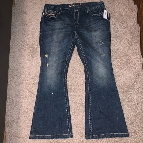 Seven7 Denim - Seven7 by Lane Bryant Luxe Flare Jeans